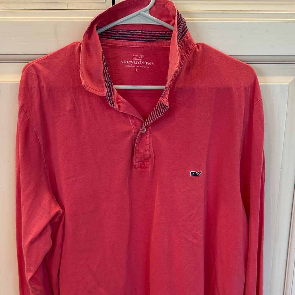 Vineyard Vines Men's Polo in Nantucket red- Large